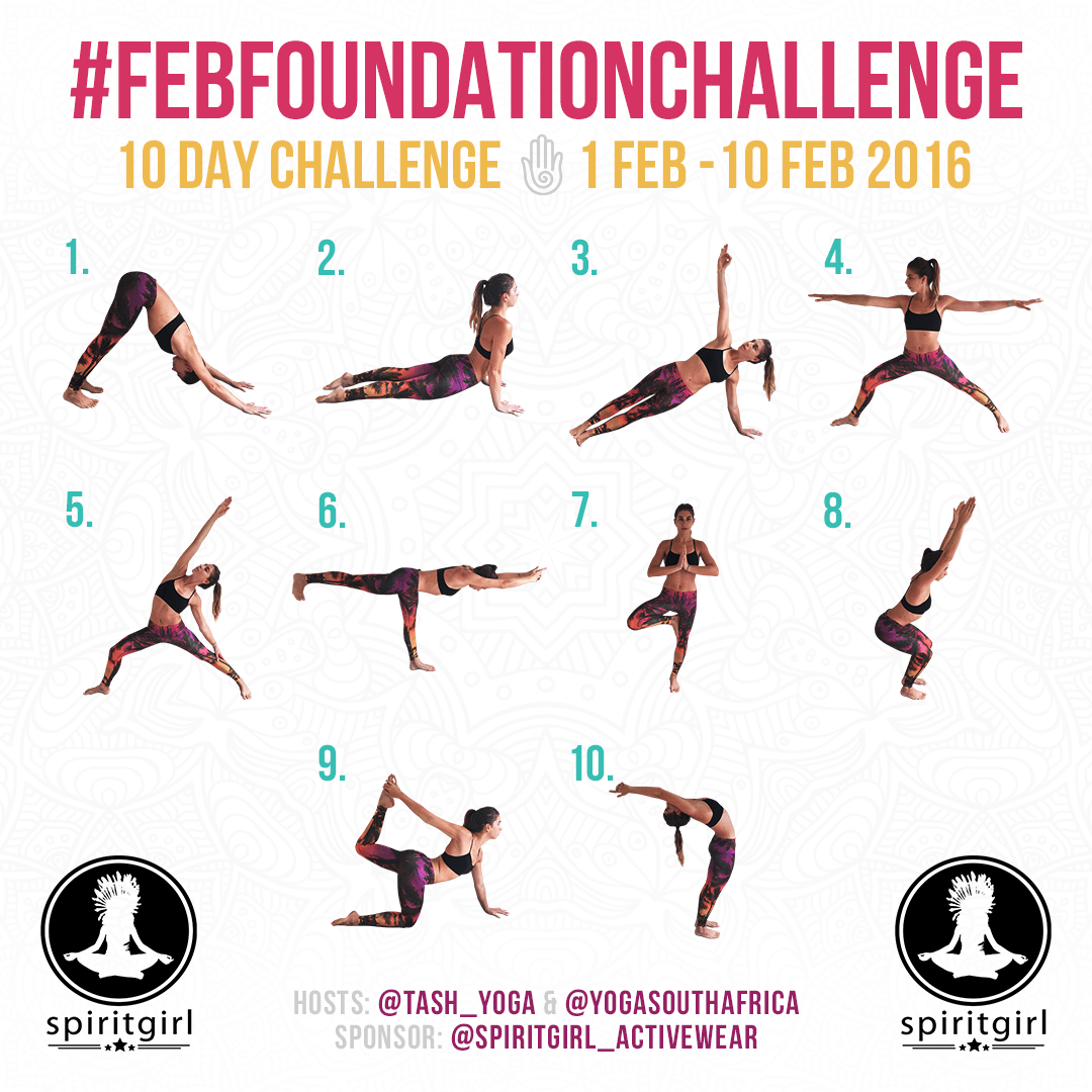 FEB FOUNDATION INSTAGRAM YOGA CHALLENGE - Spiritgirl Activewear