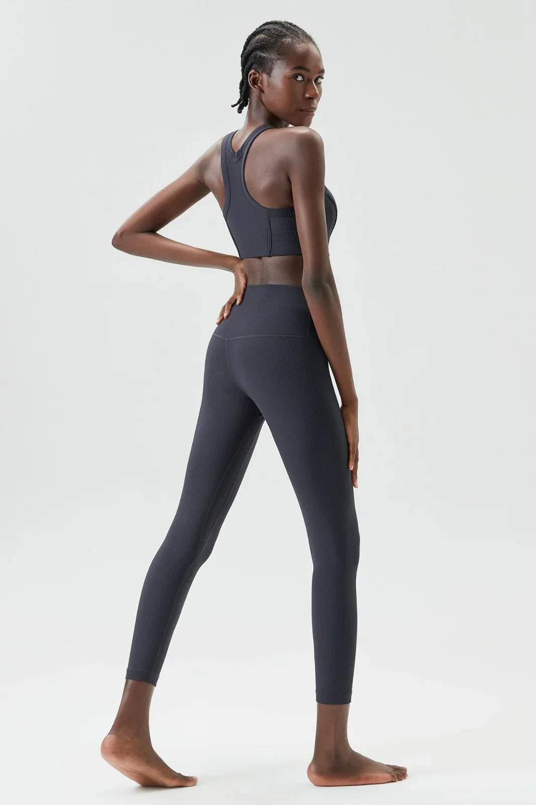CoolMax ® Ribbed Yoga Racer Back Top
