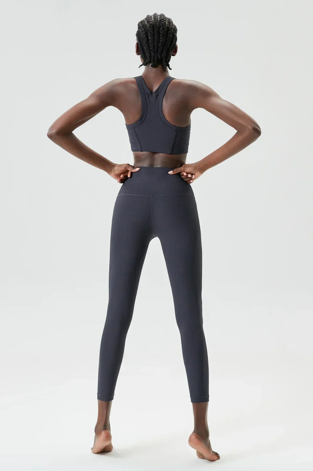 CoolMax ® Ribbed Yoga Racer Back Top