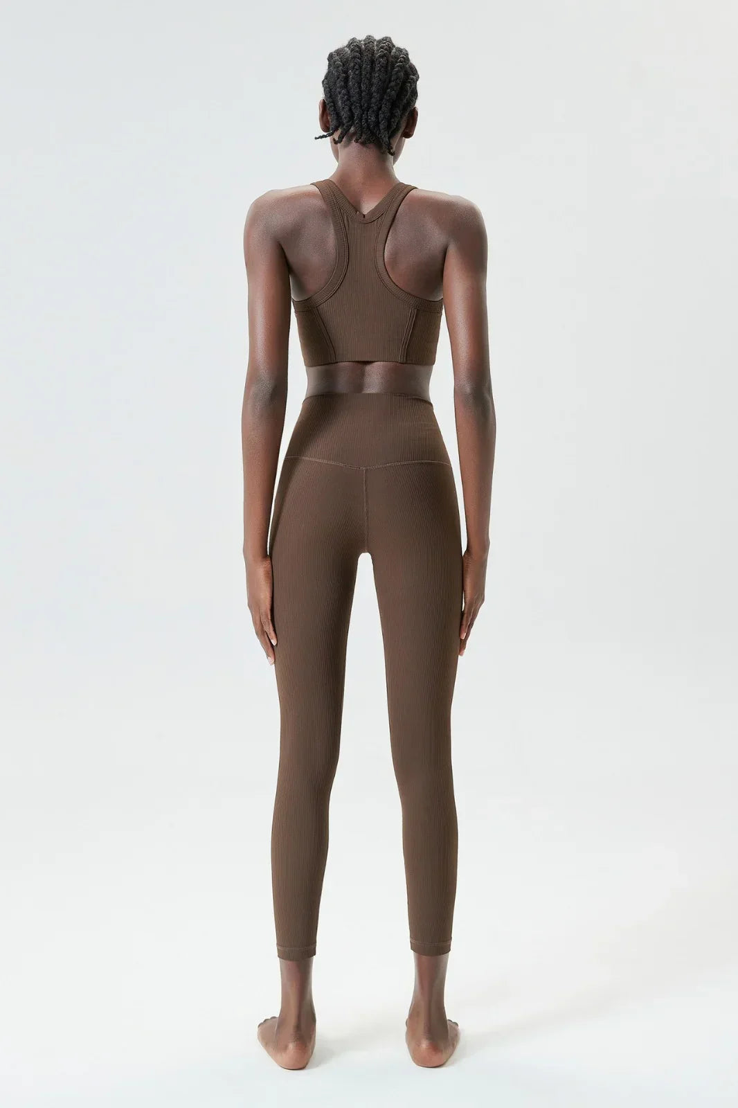 CoolMax ® Ribbed Yoga Racer Back Top