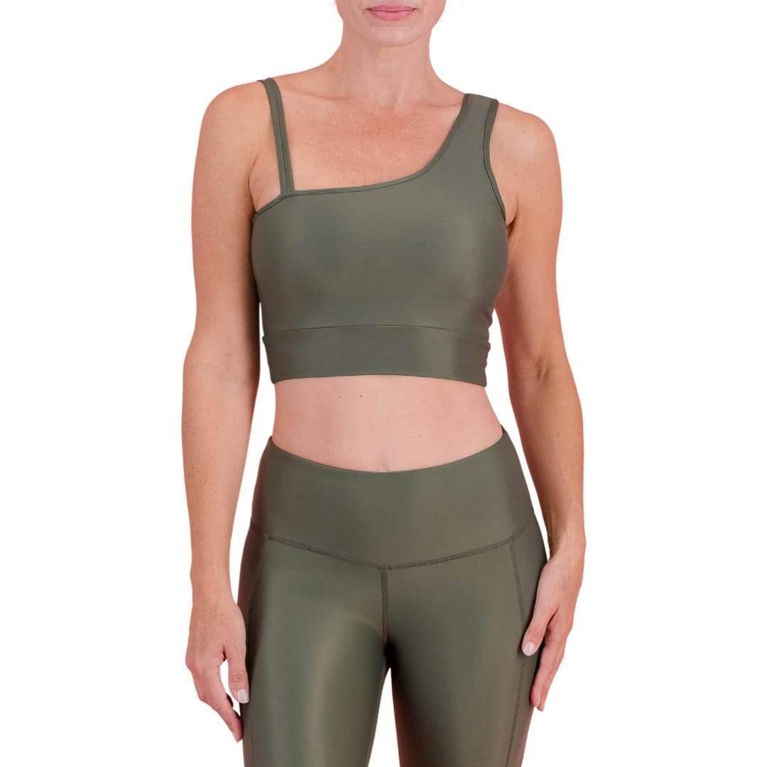 Off the shoulder crop top made from ECONYL® yarn - Spiritgirl Activewear