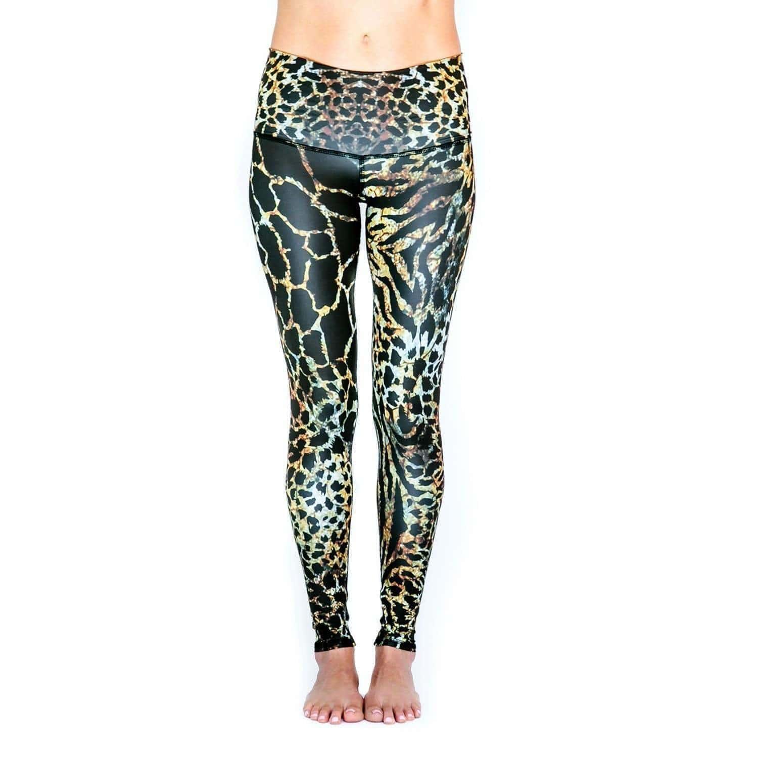 Active Wear Spiritgirl Activewear Women's leggings - African Animal print Medium